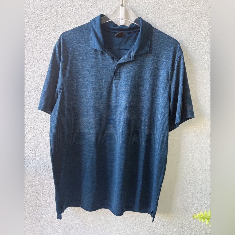 Oakley Hydrolix‎ Regular Fit Size XL Dark royal blue heathered Polo shirt